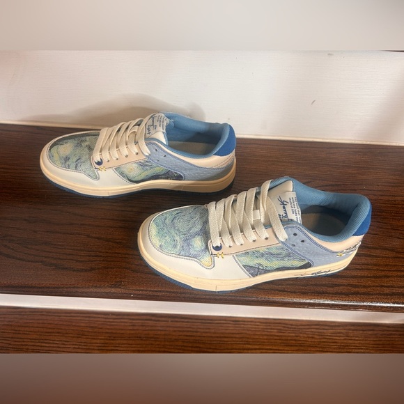 GalArtsy Unisex The Starry Night Vincent Van Gogh Art Inspired Sneakers EU Sz.38 - Picture 10 of 16
